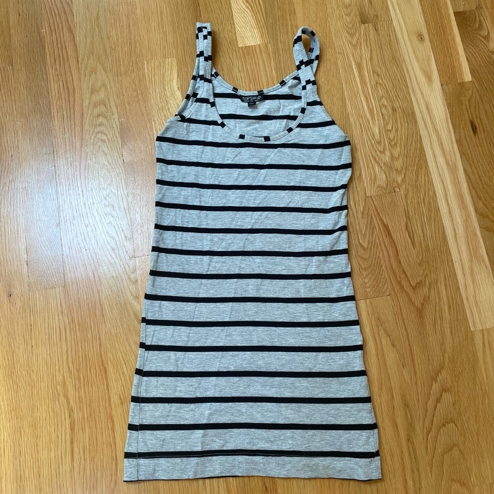 Topshop striped mini dress